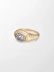 Pavé Rise Pinky Ring
