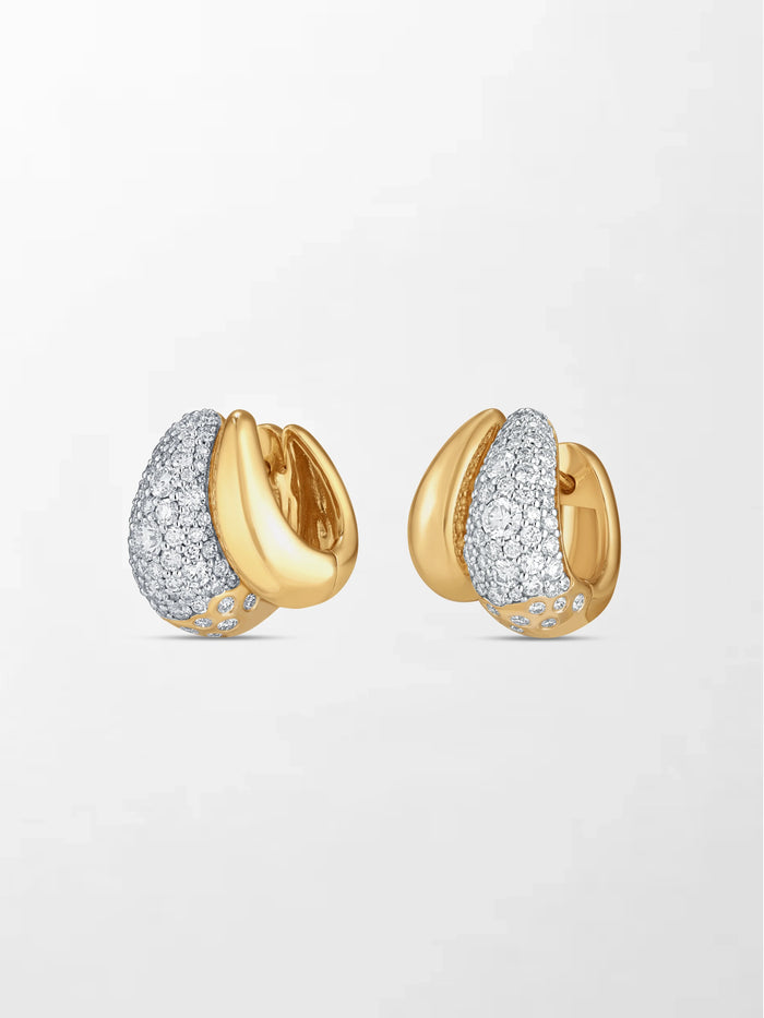 Dome Pavé Huggies