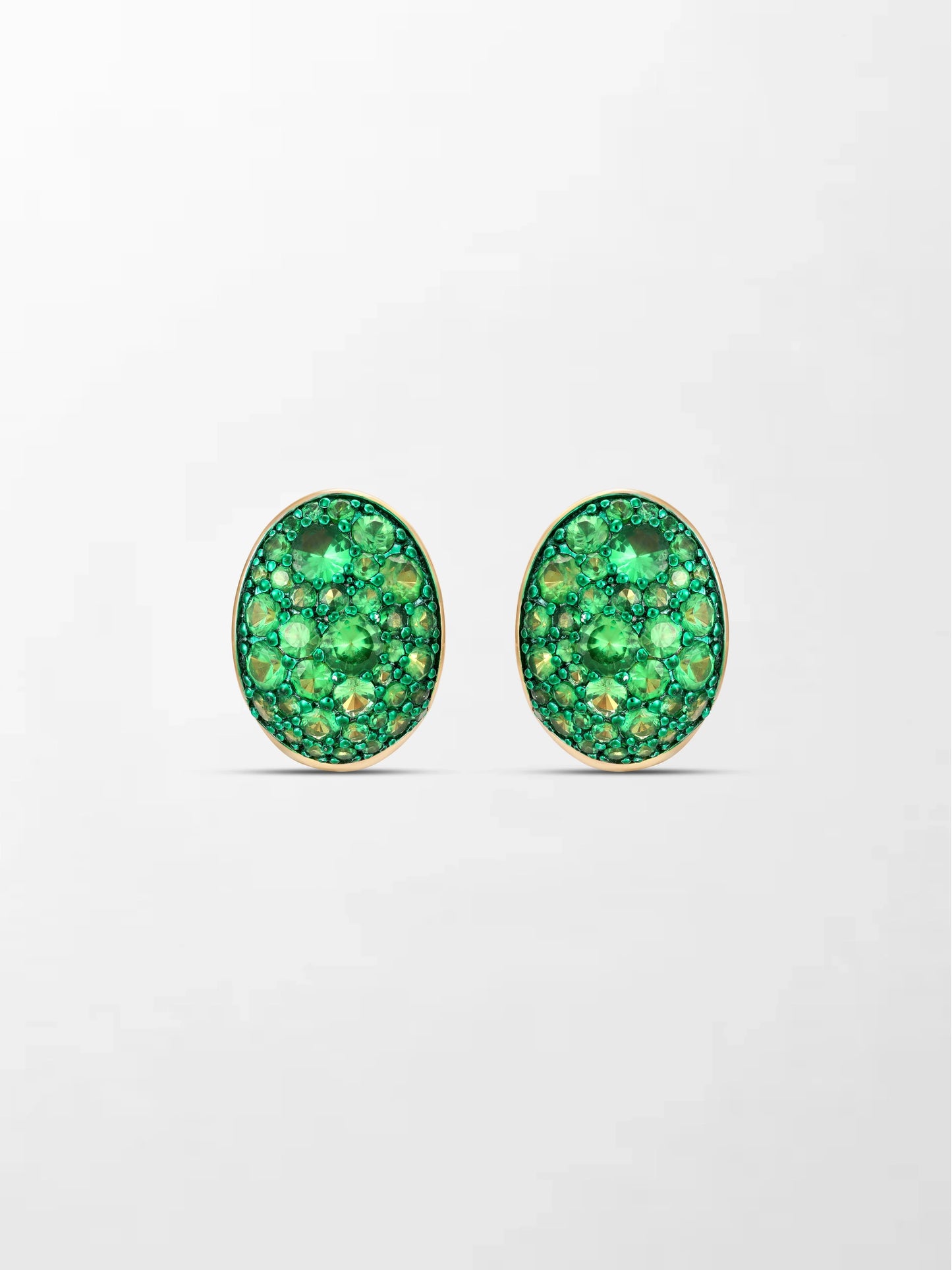Tsavorite Curve Huggies