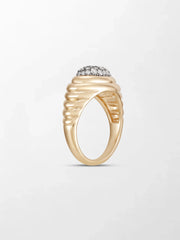 Pavé Rise Pinky Ring