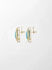Royal Turquoise Gold Studs