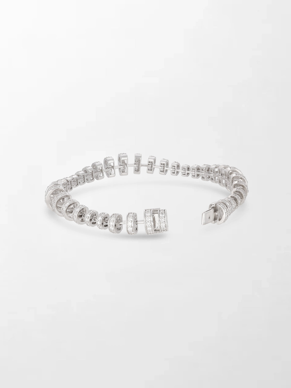 Snow Tapered Roundelle Bracelet