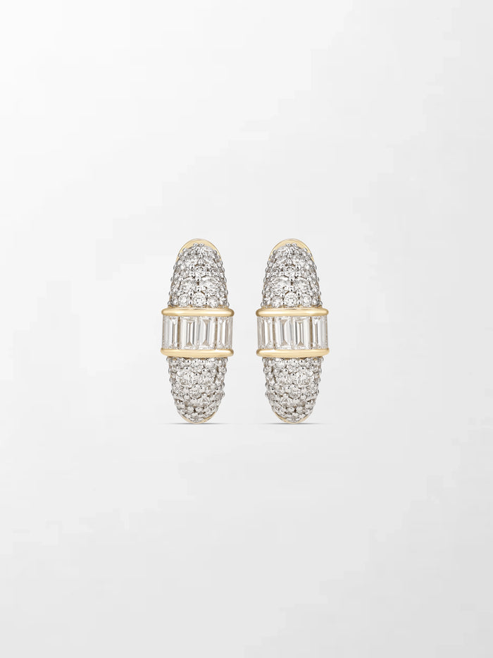 Baby Pavé Baguette hoops
