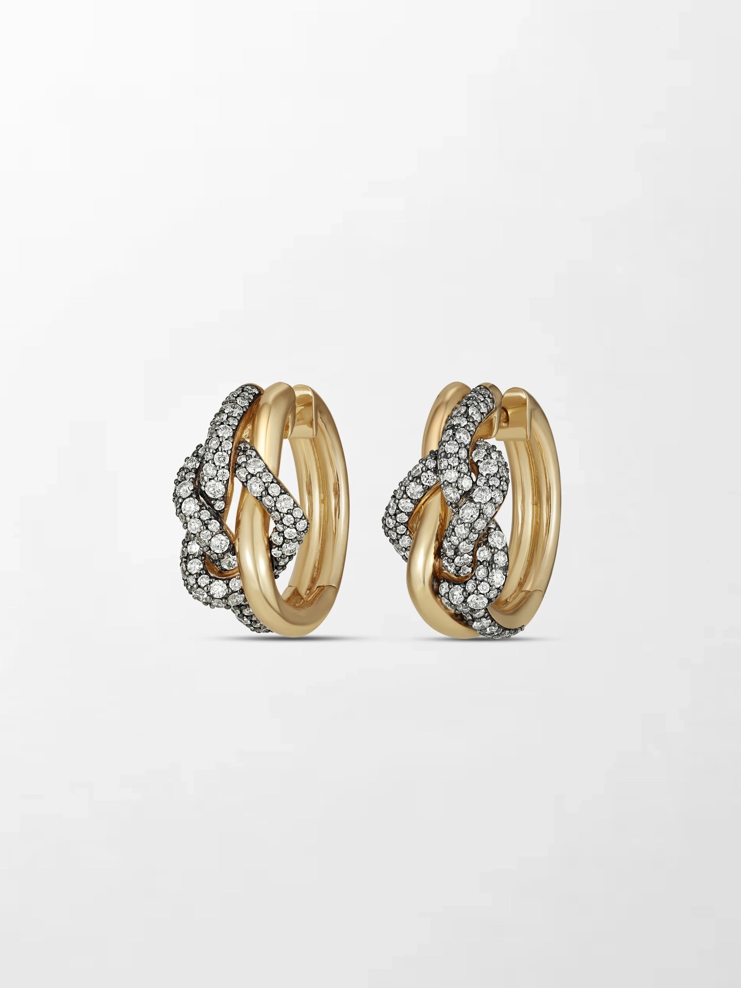 Heart Knot Hoops