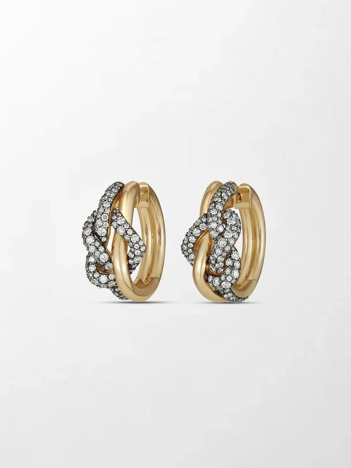 Heart Knot Hoops
