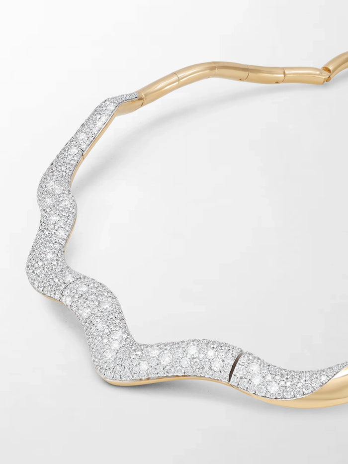 Wave Diamond Necklace