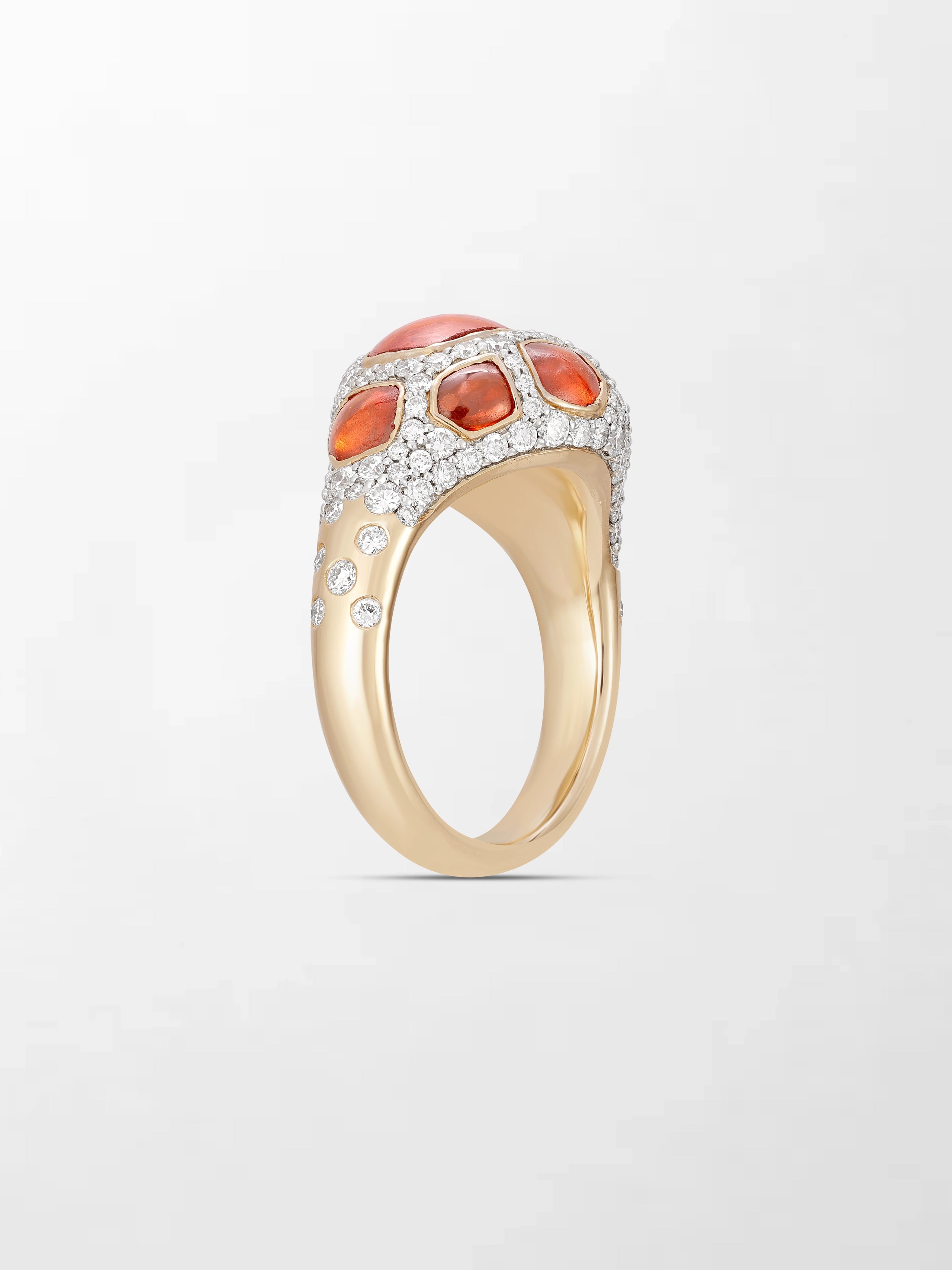 Giraffe Hessonite Ring