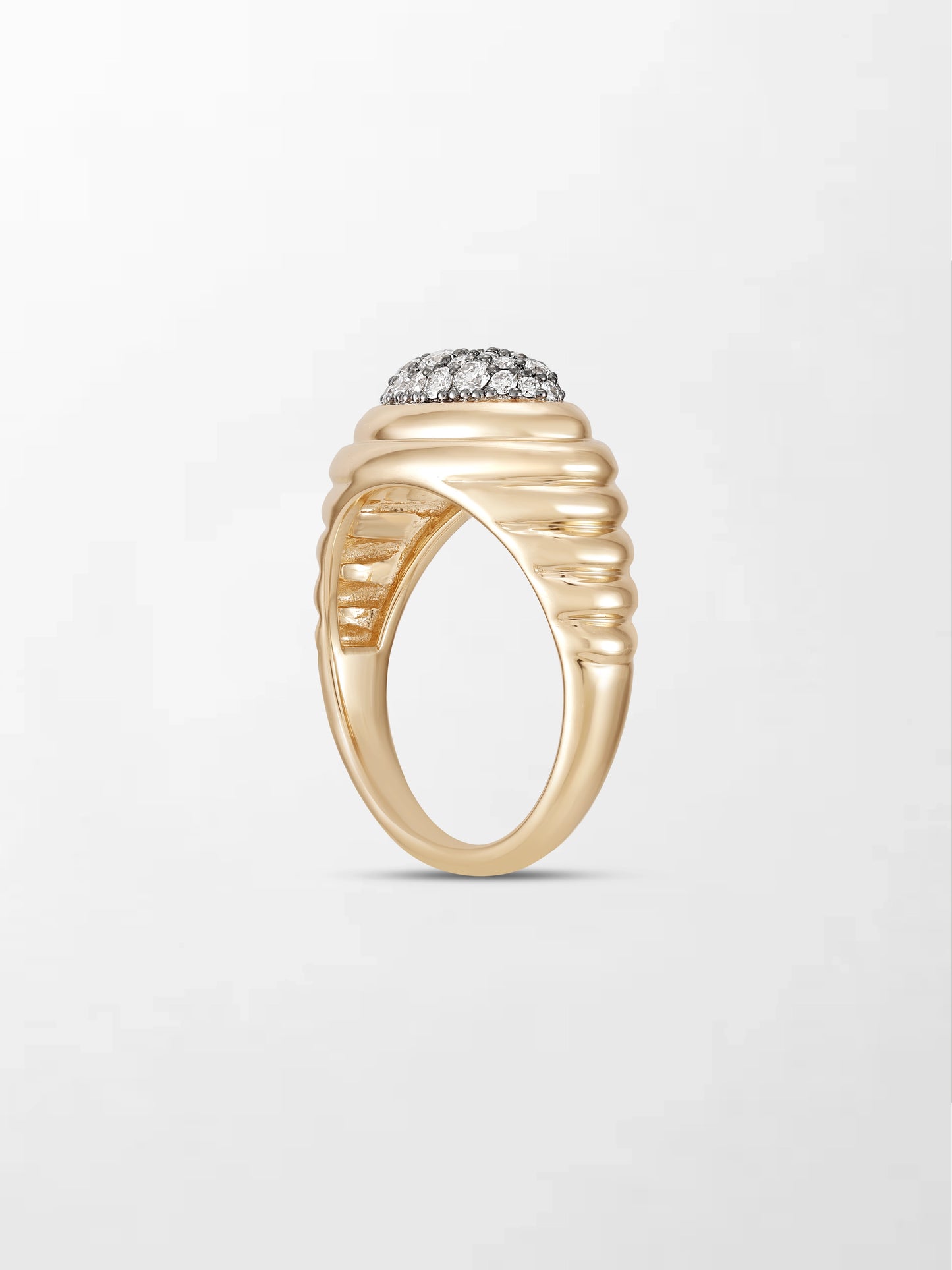 Pavé Rise Pinky Ring