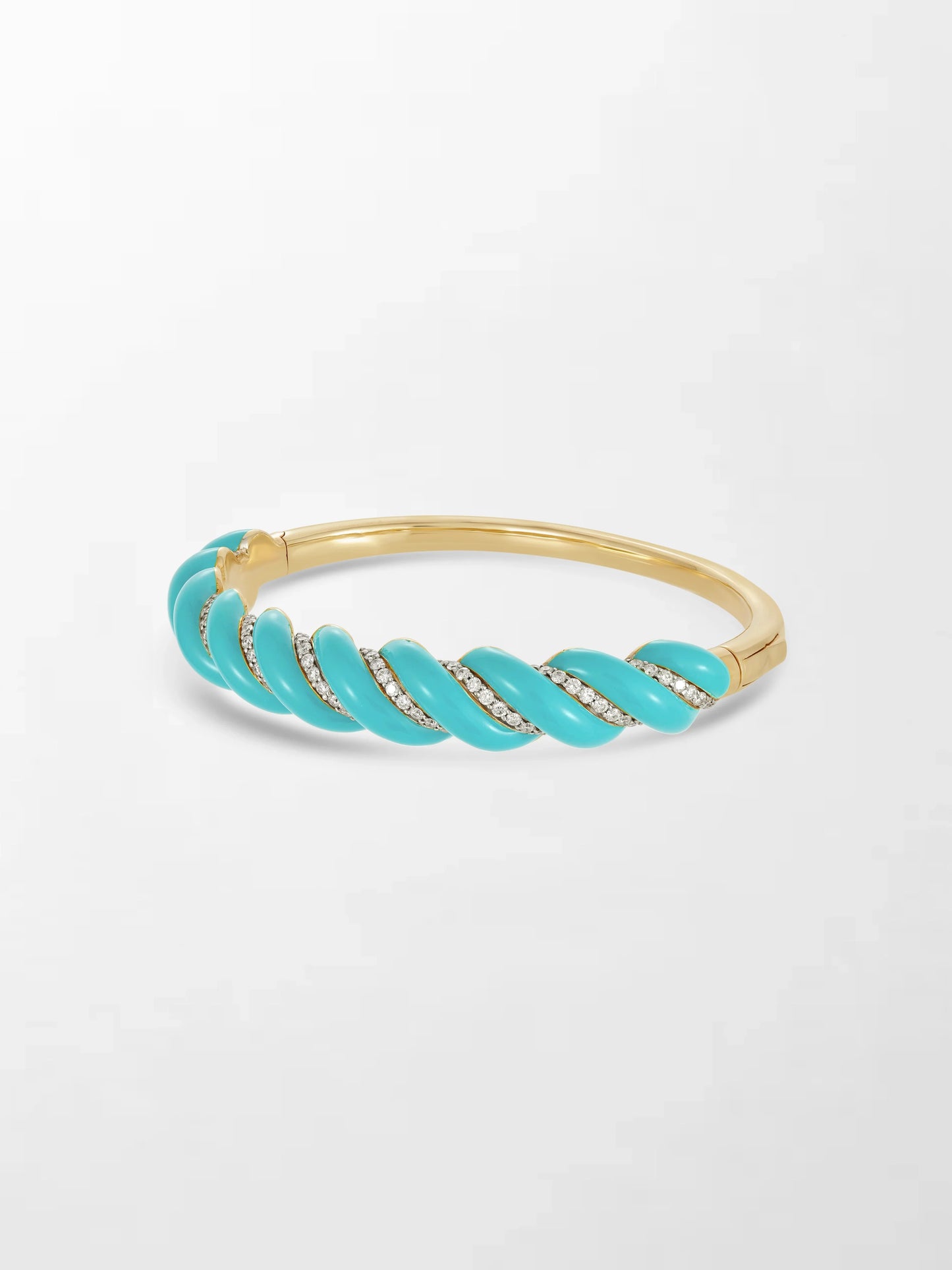 Turquoise Hinged Bracelet