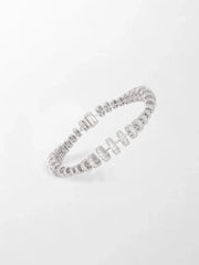 Snow Tapered Roundelle Bracelet