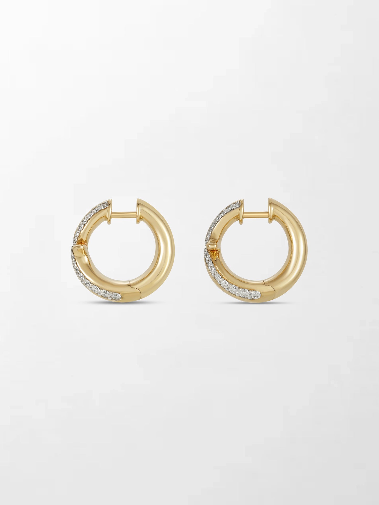 Edge Diamond Flick Earrings