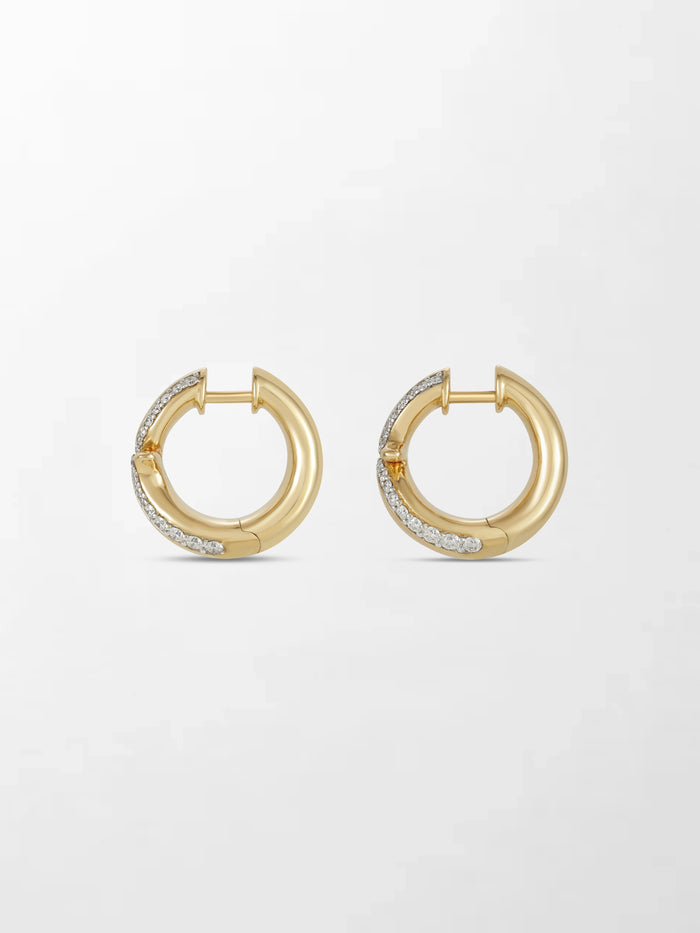 Edge Diamond Flick Earrings