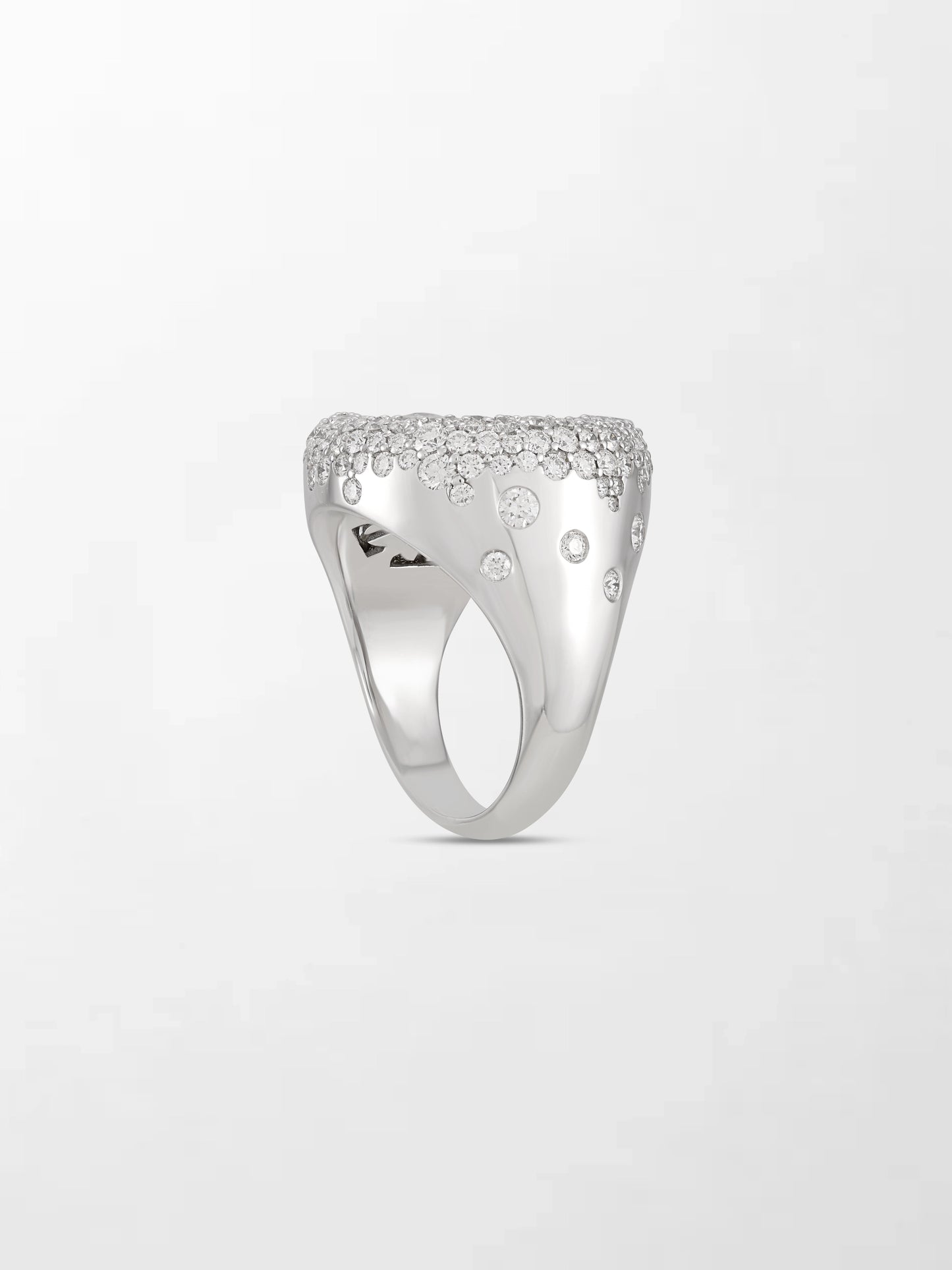 Snow Cupped Dome Ring