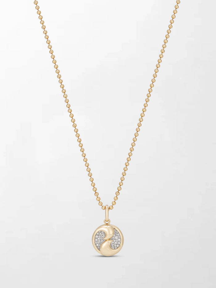 Yin-Yang Pendant with Ball Chain
