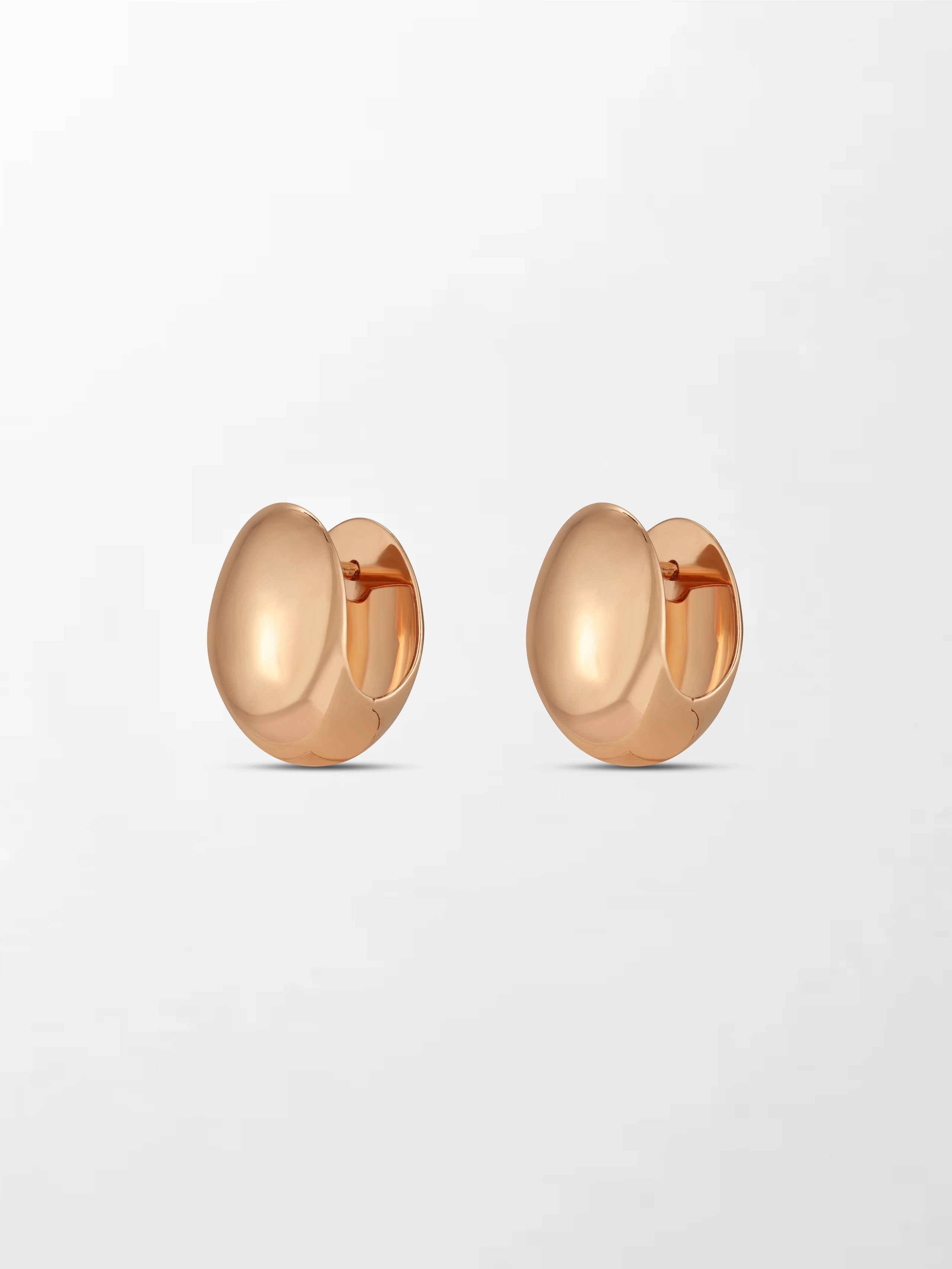 Rose Curve Huggies 18K