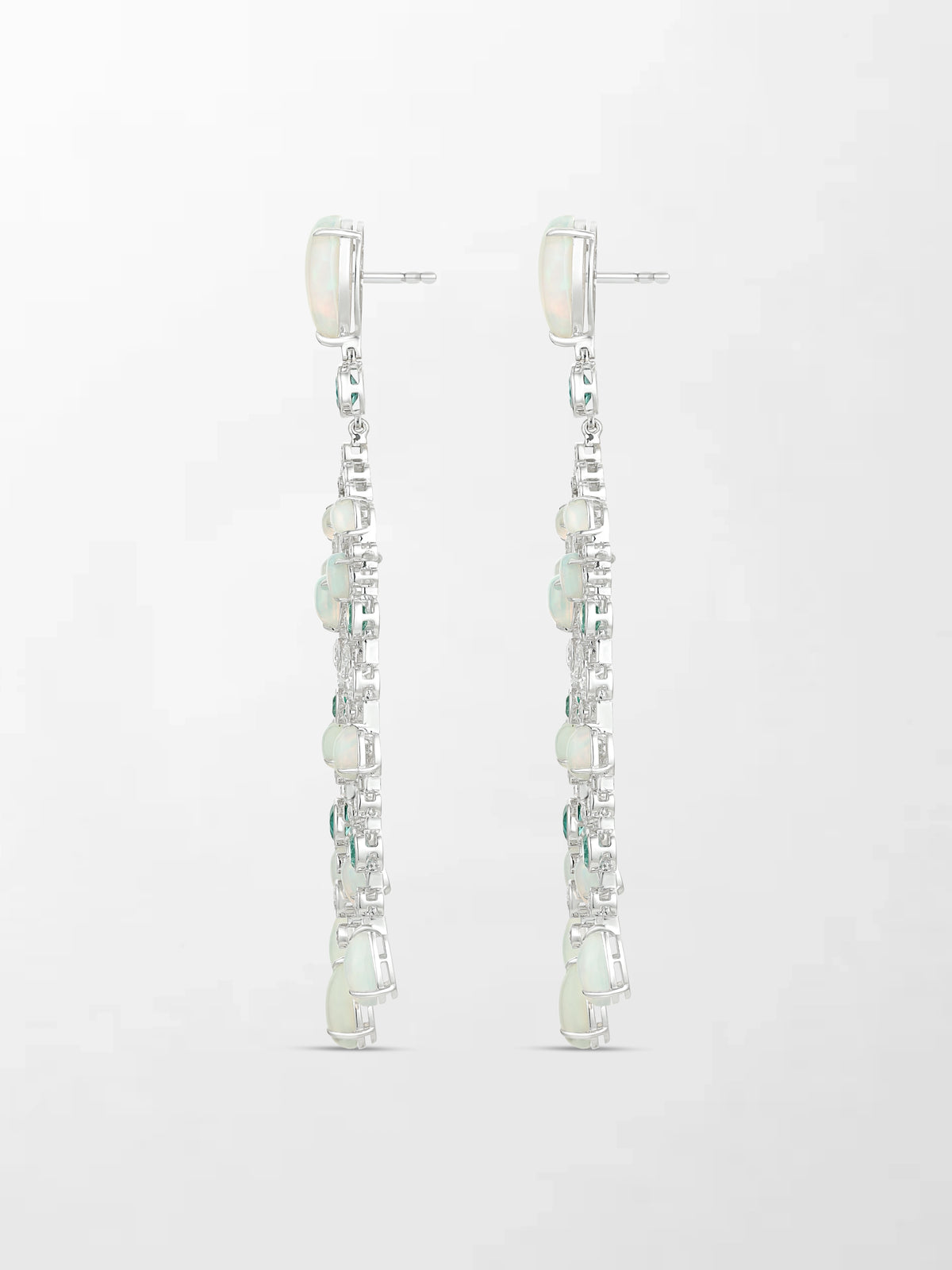 Moonlit Opal Chandelier Earrings