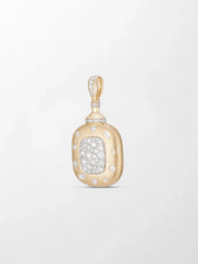 Mixed Shaped Diamond Pendant on Cube Chain
