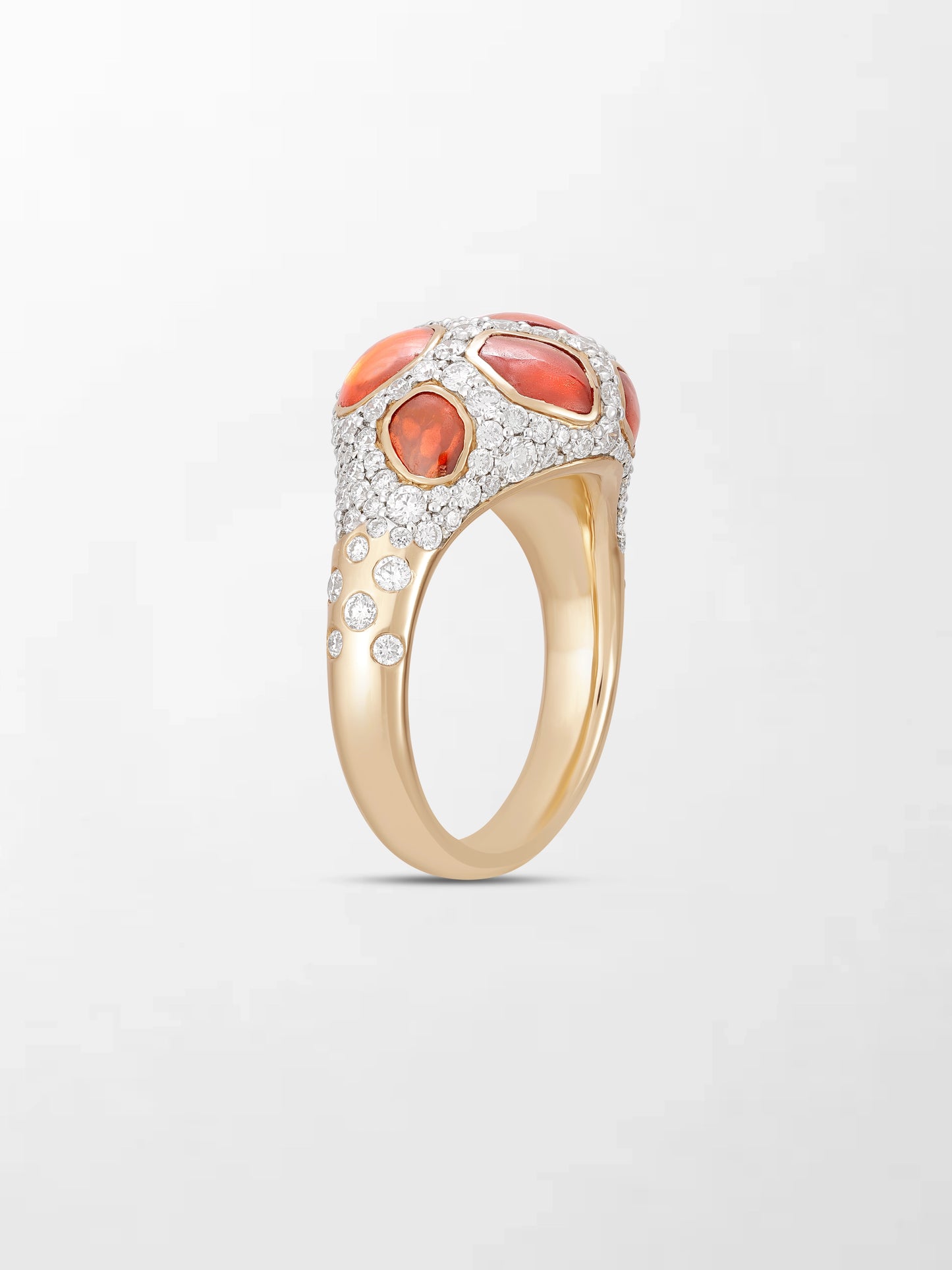 Giraffe Hessonite Ring