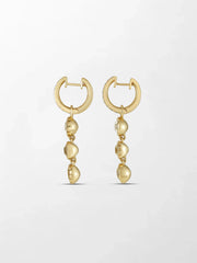 Split Bezel Drop Earrings
