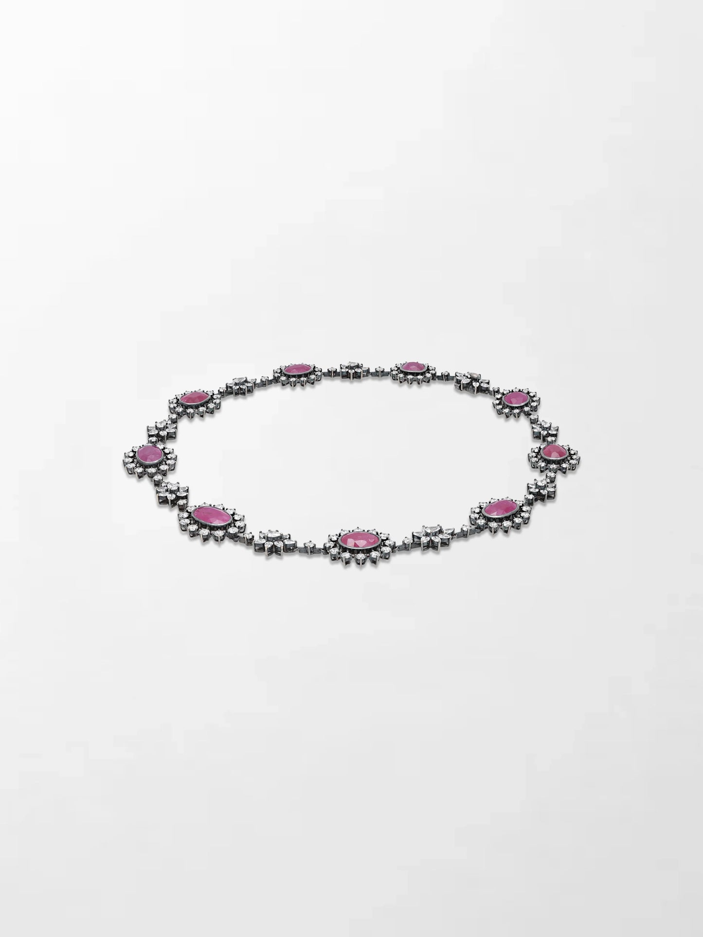 Black Rose Ruby Necklace