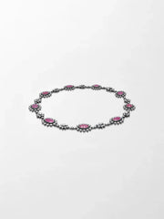 Black Rose Ruby Necklace
