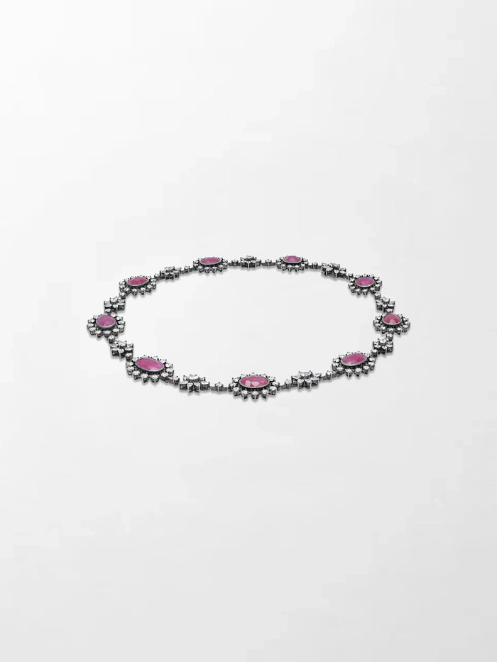 Black Rose Ruby Necklace