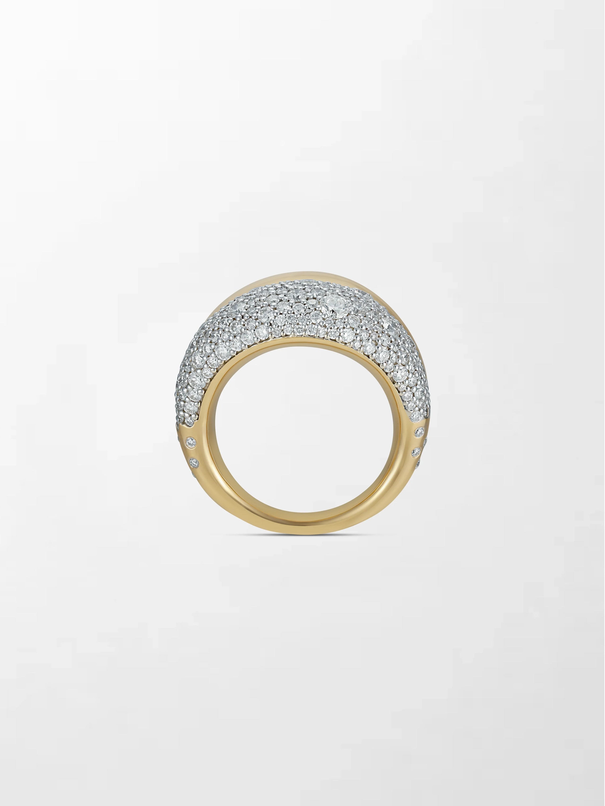 Snow Pavé Flick Ring