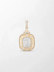 Mixed Shaped Diamond Pendant on Cube Chain