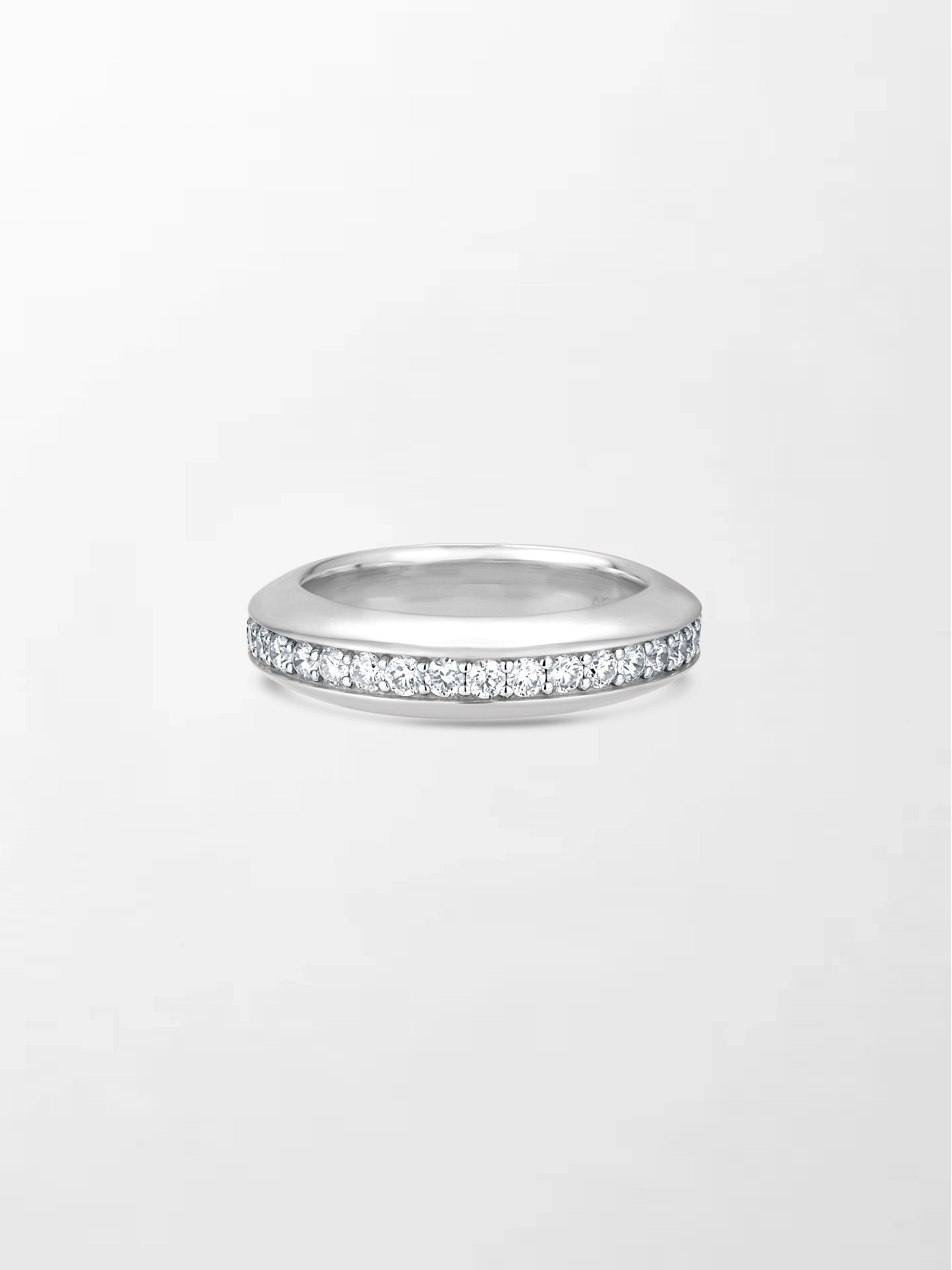 Snow Sphere Diamond Band