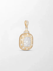 Mixed Shaped Diamond Pendant on Cube Chain