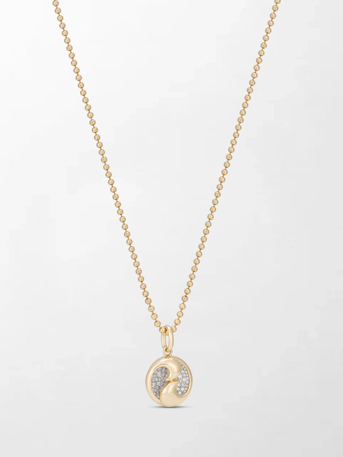 Yin-Yang Pendant with Ball Chain