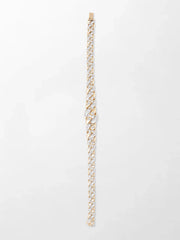 Tapered Cuban Diamond Bracelet