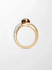 Duality Citrine & Smoky Topaz Ring