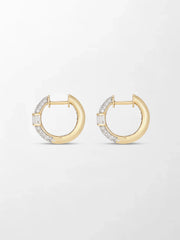 Baby Pavé Baguette hoops