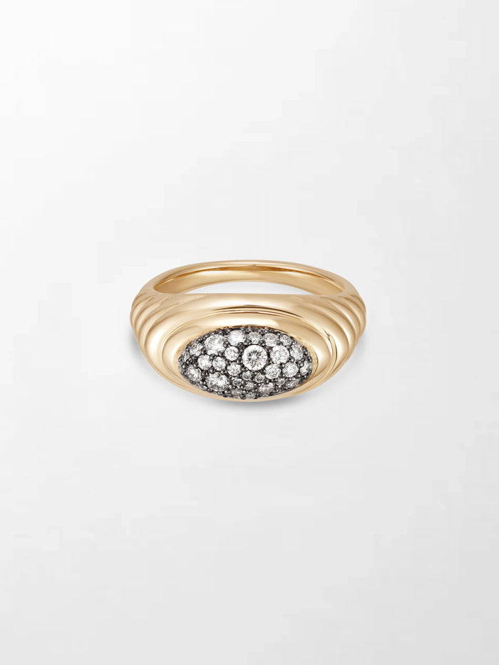 Pavé Rise Pinky Ring