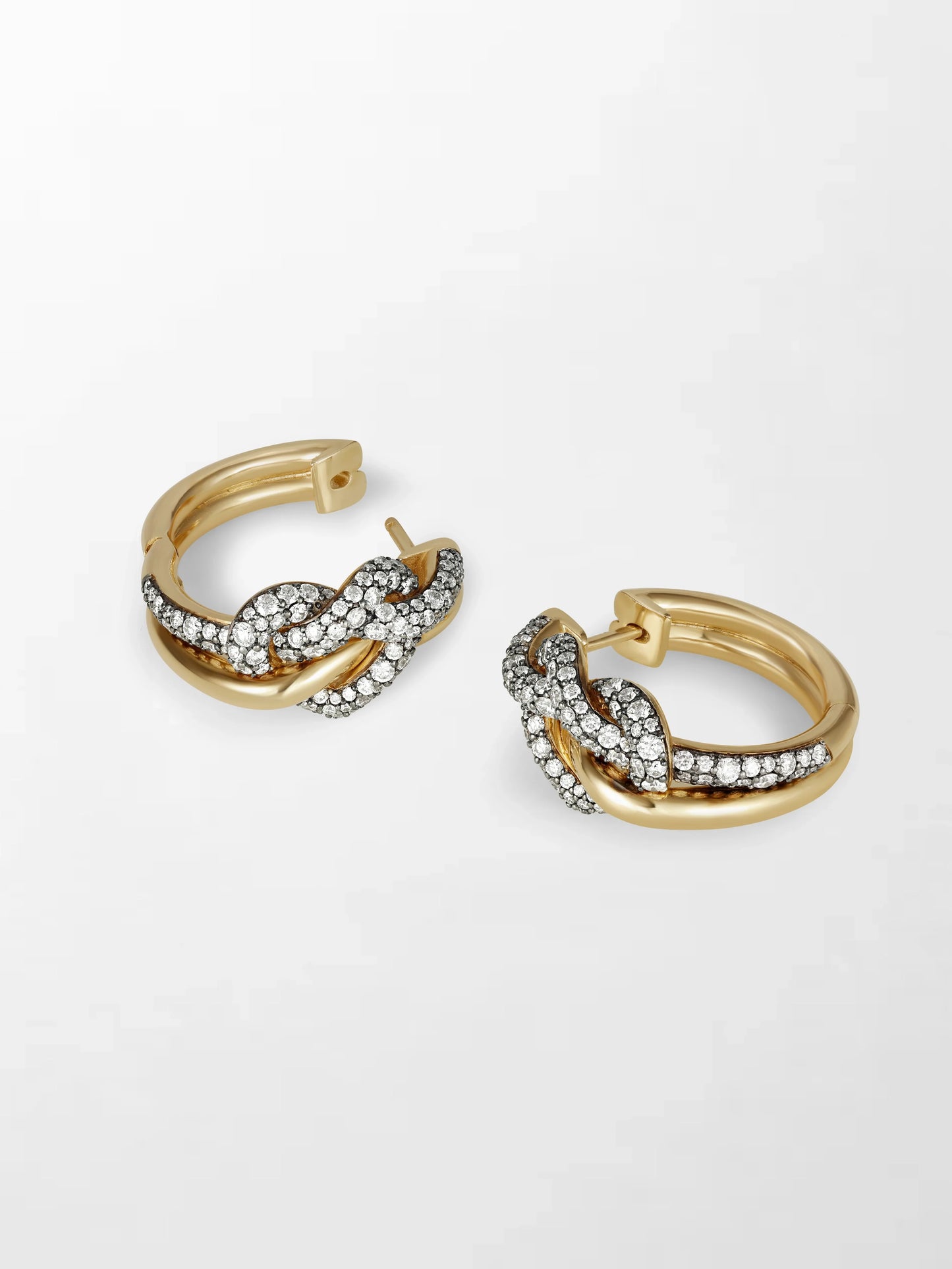 Heart Knot Hoops