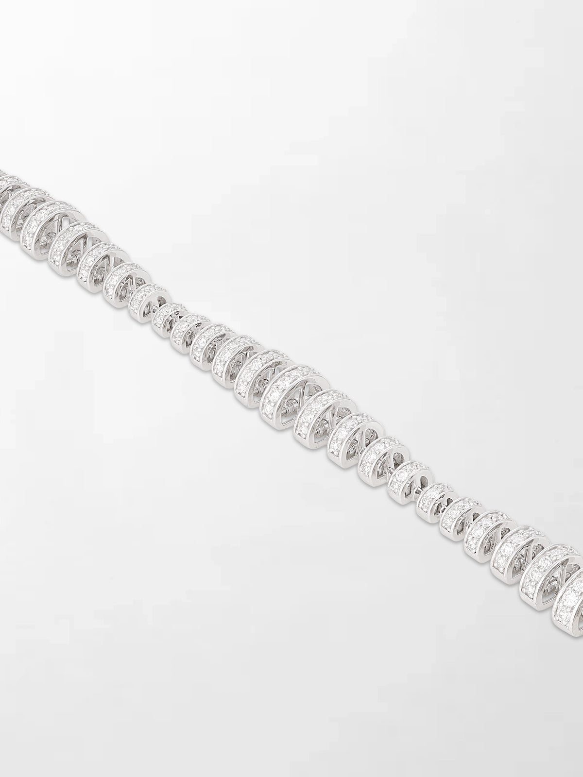 Snow Tapered Roundelle Bracelet