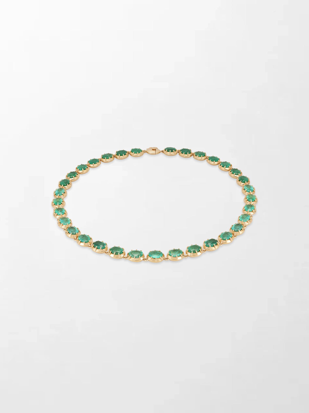 Ovel Emerald Necklace
