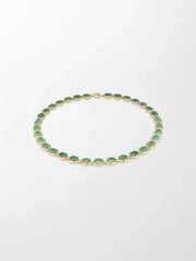 Ovel Emerald Necklace