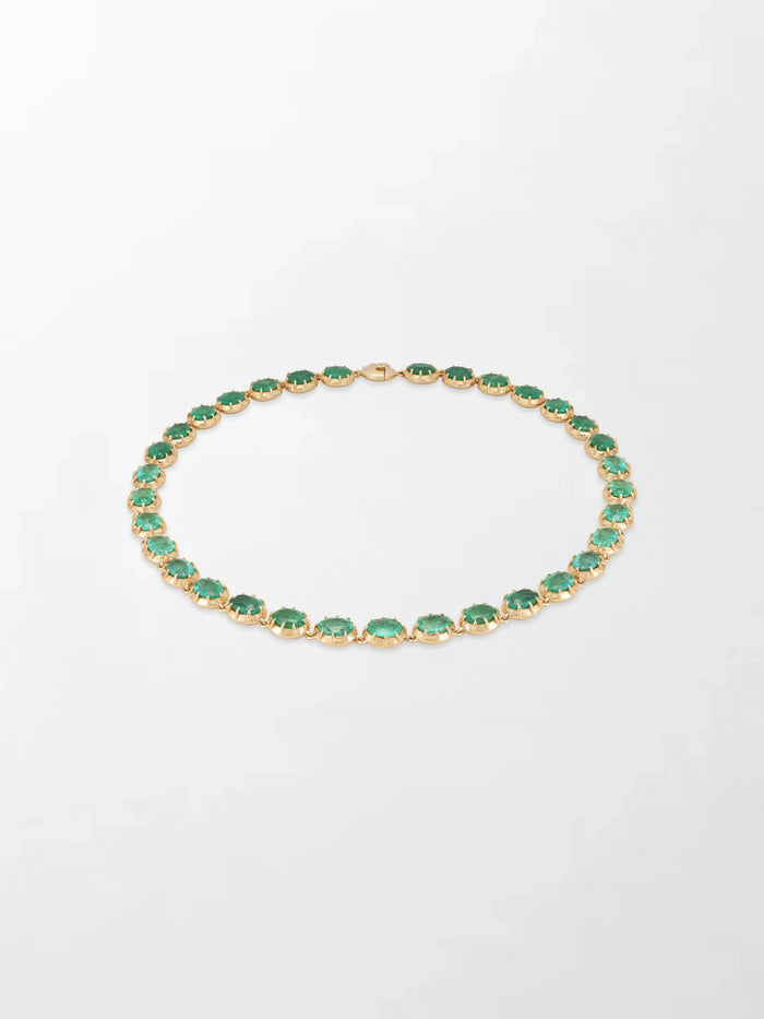 Ovel Emerald Necklace