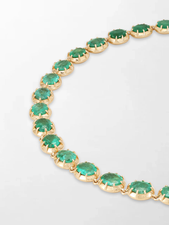 Ovel Emerald Necklace