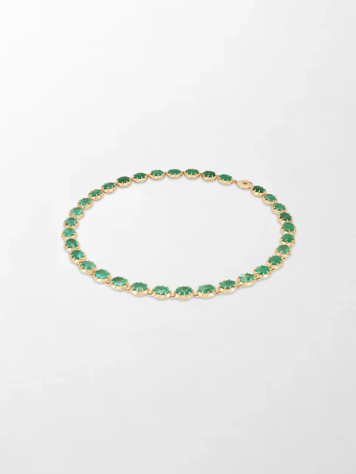 Ovel Emerald Necklace