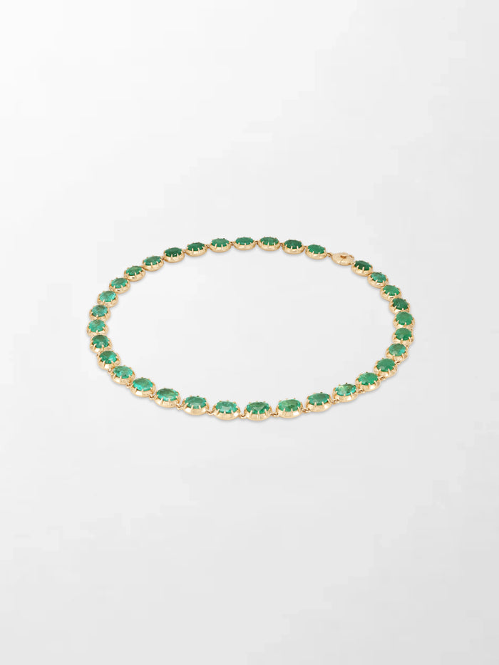 Ovel Emerald Necklace
