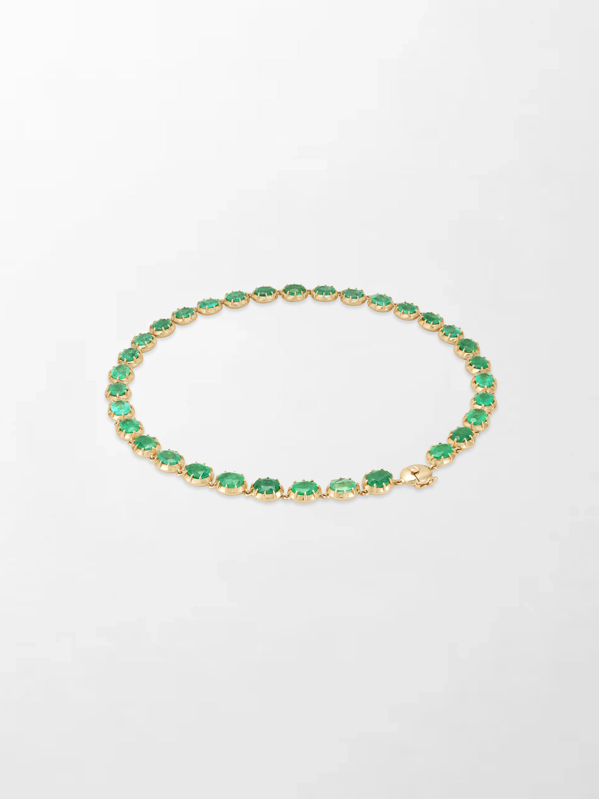 Ovel Emerald Necklace