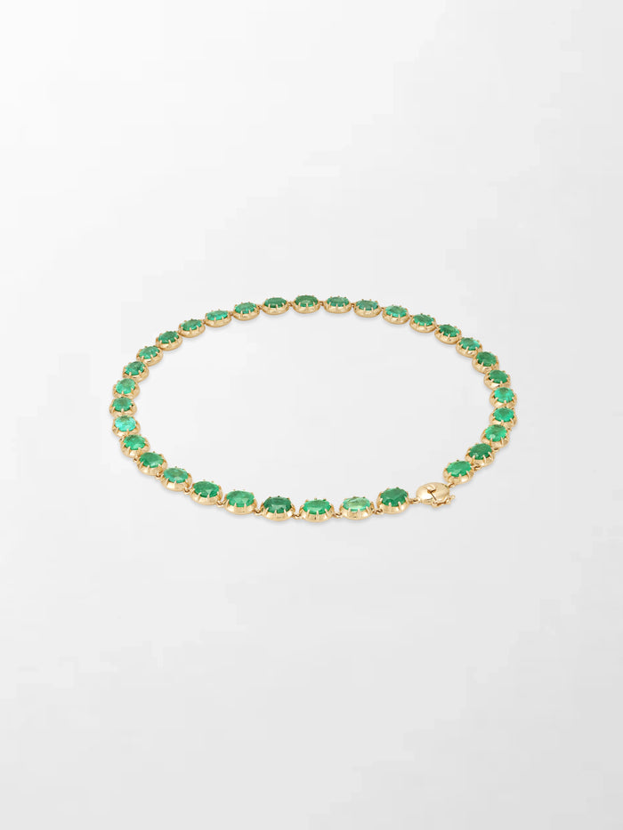 Ovel Emerald Necklace