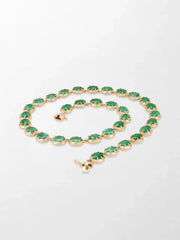 Ovel Emerald Necklace