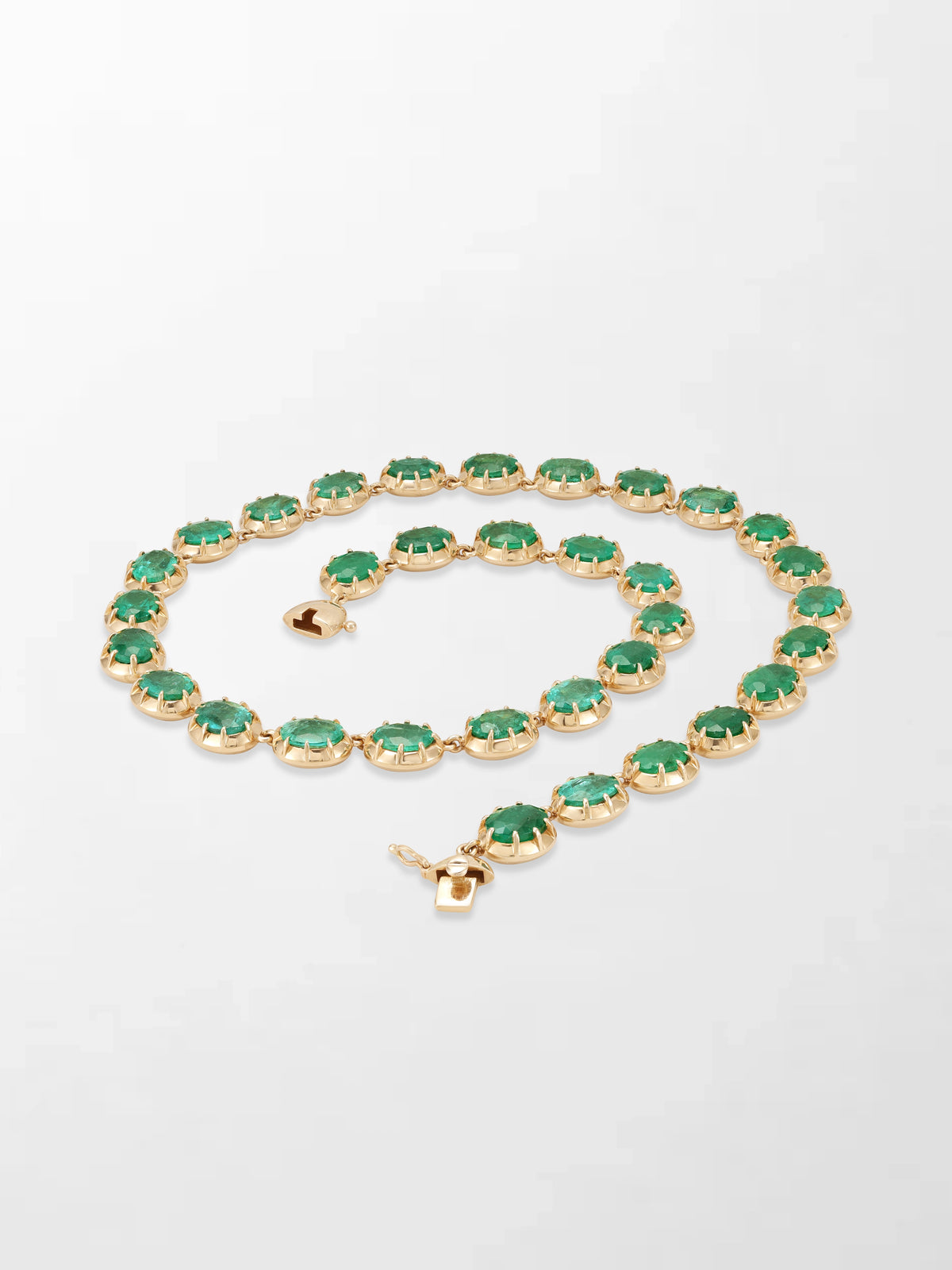 Ovel Emerald Necklace