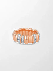 Rose Grooved Band