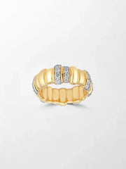 Grooved Gold Band
