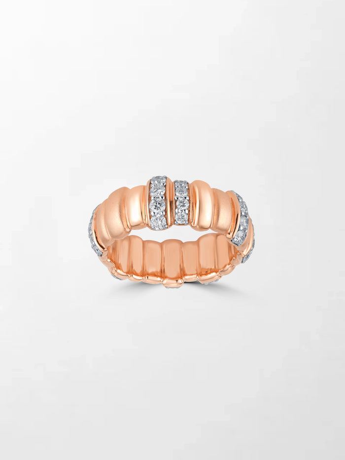 Rose Grooved Band